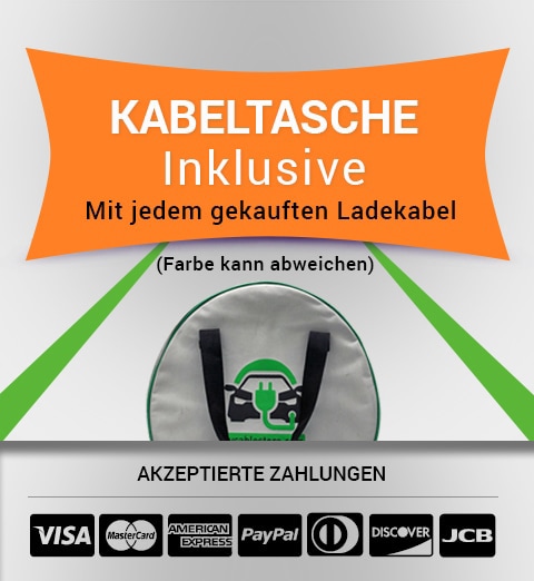 Kostenlose Tasche für Ladekabel